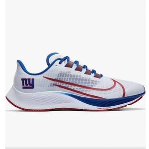 New York Giants Nike Unisex Zoom Pegasus 37 Running Shoe - White